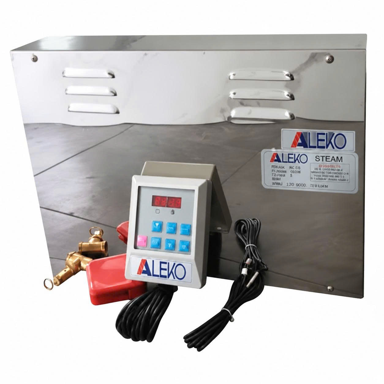 Máy xông hơi ướt ALEKO vỏ inox điều khiển điện tử 