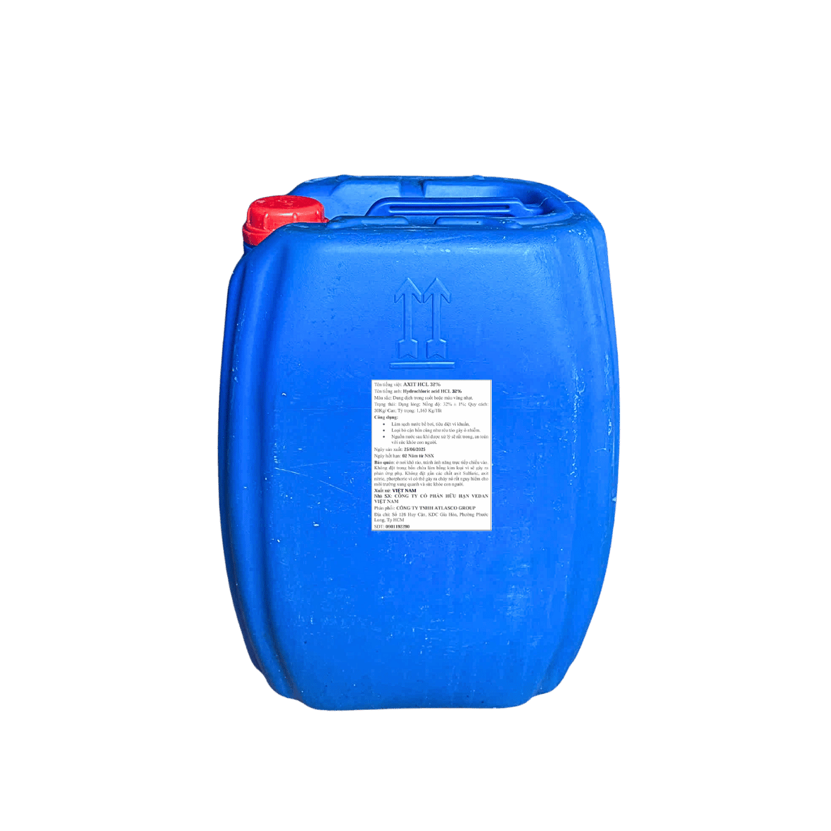 Hóa chất Axit HCl 32% (Axit Clohydric)