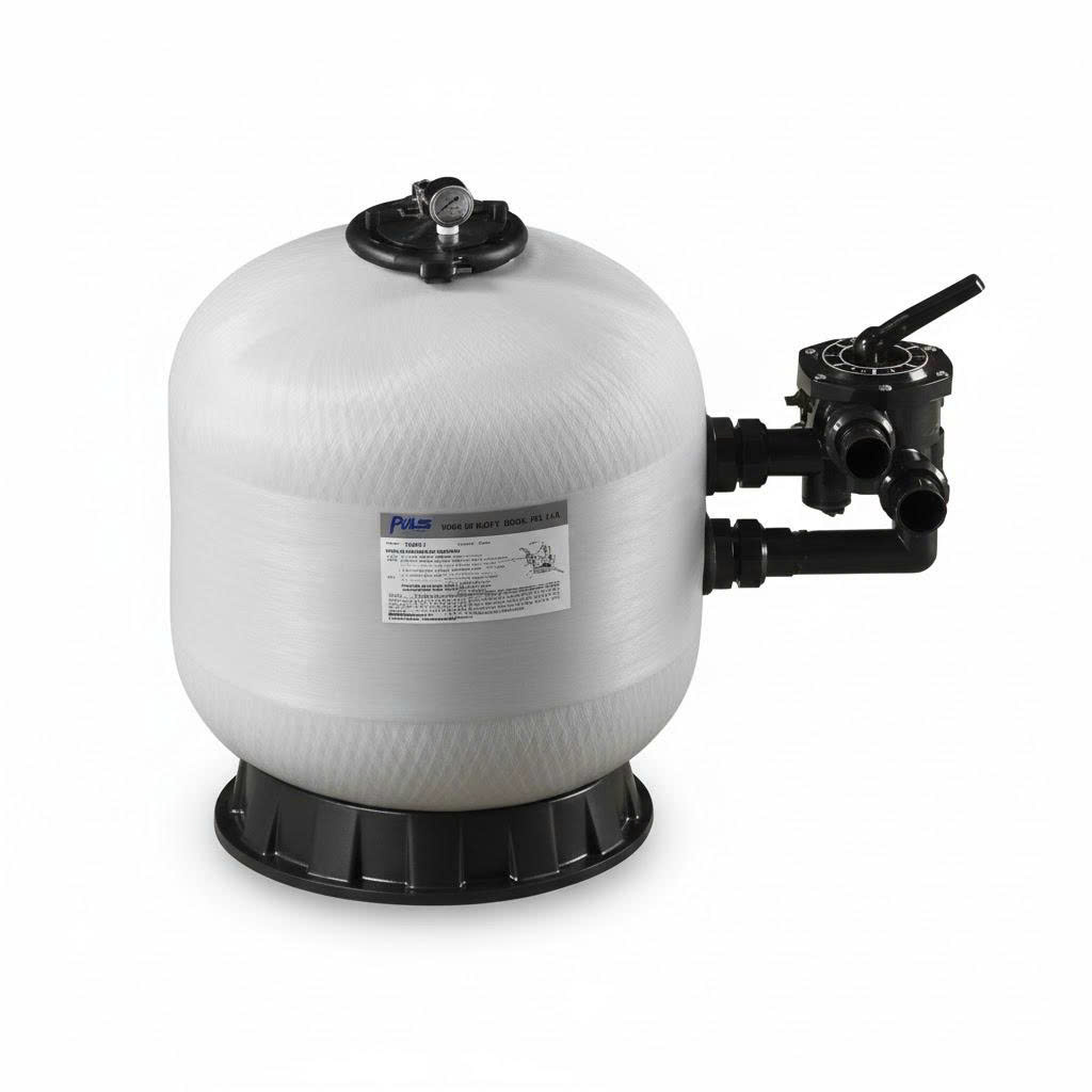 Bình lọc cát hồ bơi thương hiệu Pikes, van ngang, Sê-ri PS